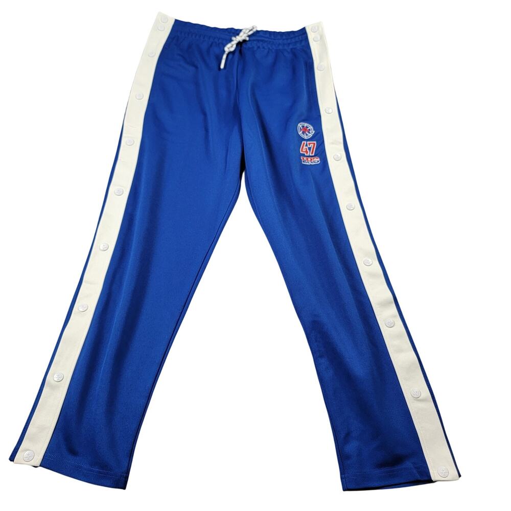LRG Lifted Research Group Point Guard Knit Pants Medium Cobalt Blue Snap NWT